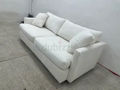Perfect condition crate&barrel white sofa