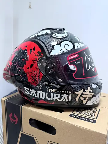 NHK K5R SAMURAI ASSASSINS BLK with rainbow visor