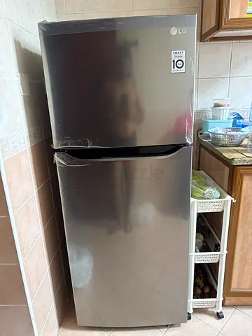 LG Stainless Steel Bottom Freezer Refrigerator - Good Condition