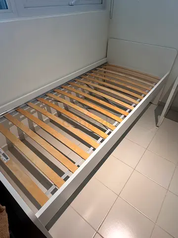 IKEA Single bed frame with wooden slats