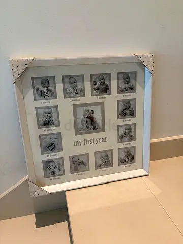 First Year Children Photo Frame - 46 x 46 cm