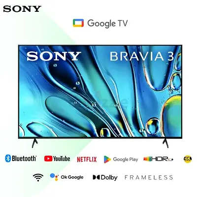 Sony Bravia 4K Google TV - Frameless Smart TV (Bravia 3 Series)