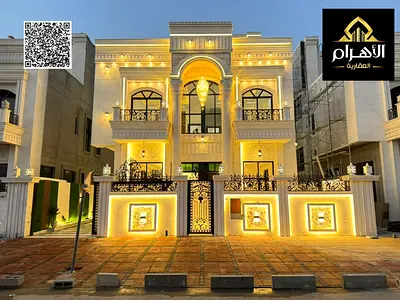 Villa for sale on Sheikh Mohammed Bin Zayed Road, located on a main street near the park. It features two floors and a rooftop terrace. Freehold owner