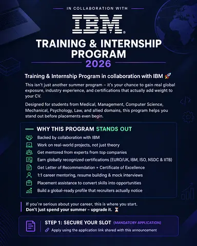 IBM TRAINING AND INTERNSHIP