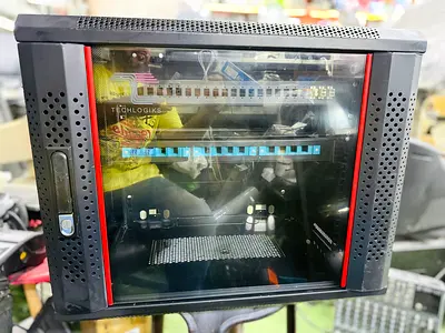 Wall-mounted 6U Server / Network Rack Cabinet with Glass Door hight 50cm /wide 58cm / depth 40cm