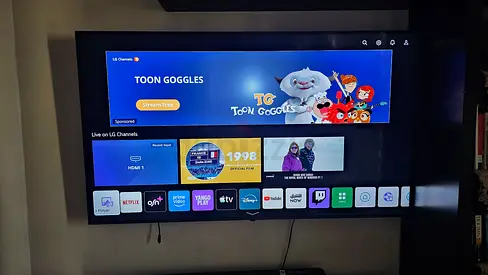 LG 65" 4K UHD Smart TV, with voice command Excellent Condition