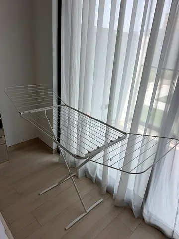 Foldable Metal Clothes Drying Rack - Lightweight, Portable