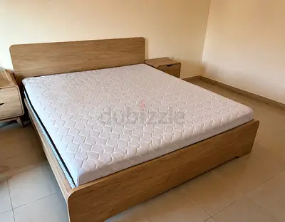 NORDICA KING-SIZE BEDROOM SET WITH MATTRESS, DRESSING TABLE AND SIDE TABLES URGENT SALE NEGOTIABLE