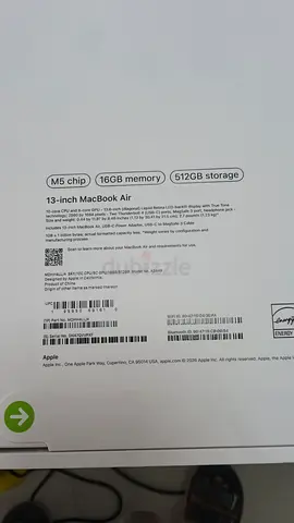 Macbook Air M5 13' 16/512 - Box Pack