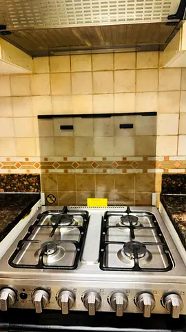 Midea 4-Burner Gas Cooker with Oven - 81 cm, Stainless Steel
