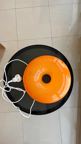 Orange donut-shaped ultrasonic lamp - compact & working