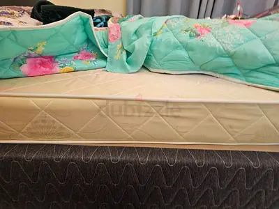 King mattress and bed in good condition - firm support