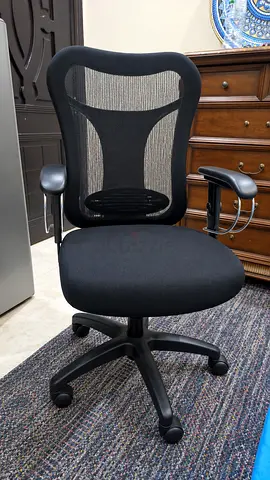 Black Ergonomic Mesh Office Chair with Armrests – Excellent Condition