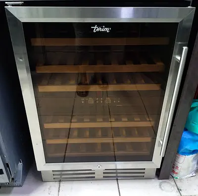 Terim stainless steel wine cooler / beverage fridge, 60cm, single zone