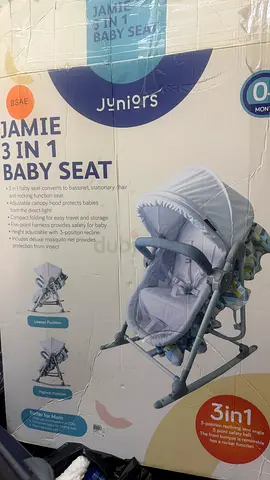 juniors jamie 3 in 1 baby seat / crib / rocker