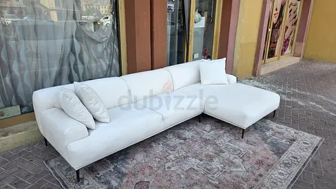The __ Loom collection L shape sofa beige
