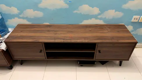 wooden TV unit / media console in good condition