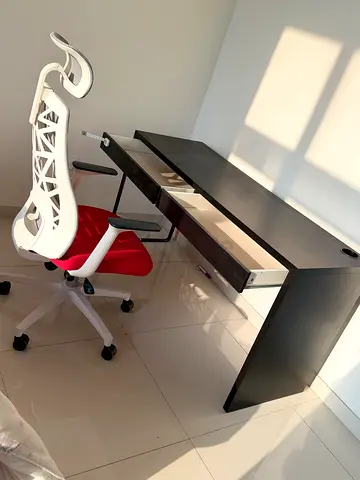 IKEA study table with chair and drawer for sale