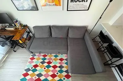 Gray L-shaped Fabric Sofa bed- Good Condition, Compact Corner Sofa