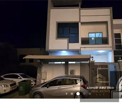 Direct Independent Luxury Villa for Rent in Al Yasmin Ajman, Featuring 5 Master Bedrooms, Spacious Majlis, Living Room with Private Roof for 75k AED Y