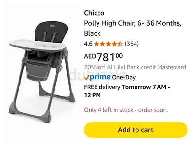 Chicco POLLY 4-in-1 Adjustable High Chair - BRAND NEW!