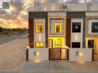 فرصة استثمارية | تاون هاوس حديث 4 غرف ماستر مع رووف في الزاهية - عجمان** تملّك فيلا تاون هاوس فاخرة بموقع مميز في منطقة الزاهية بعجمان، بتصميم عصرى
