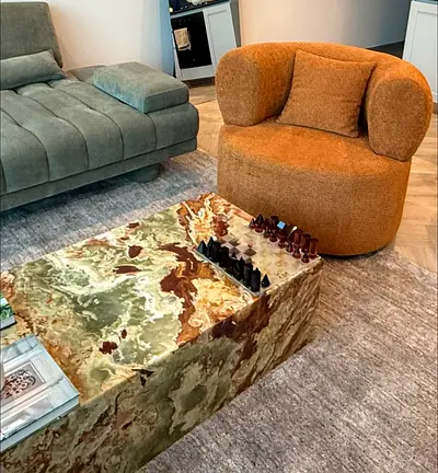 Homekhode chair sofa terracotta