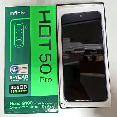 Infinix HOT 50 Pro 4G 8GB RAM 256gb - with phone case, earphones and charger Excellent Condition