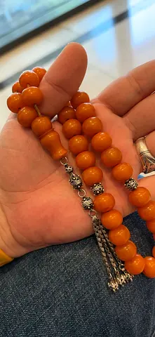 مسباح مسكي الماني انتيك جزري مقفول نوادر معو شرابة فضة انتيك