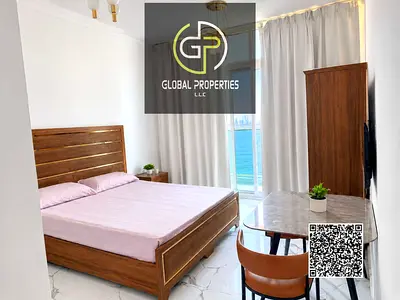 🌊 Studio Sea View Balcony| Sold Furnished |Currently Rented AED 27K/Year | Prime Location | ol, Gy