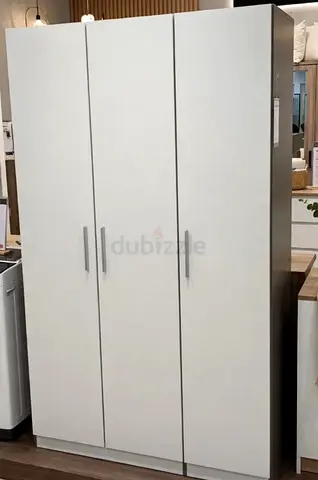 White 3-Door Wardrobe / Armoire - Simple Modern Design