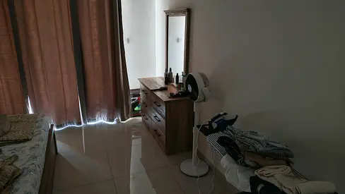 Full Bedroom set , bed , matteress, two side tables , dresser. Only 6 months old.