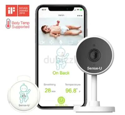 Sense-U Video+Breathing Baby Monitor with 1080P HD Camera, WiFi, 2-Way Audio