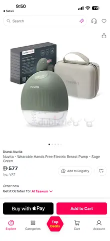 Electric breast pump