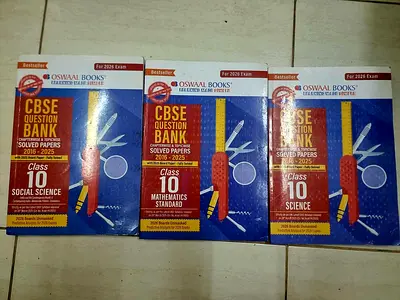 CBSE class 10th guides question banks-set of three (2025-2026)