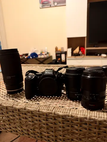 Nikon z5ii with 3 lens and flach