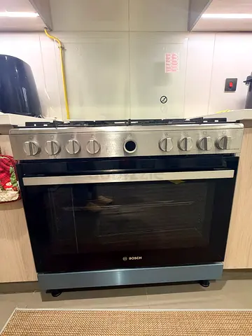 Bosch Stainless Steel Gas Range Cooker with Oven - Good Condition