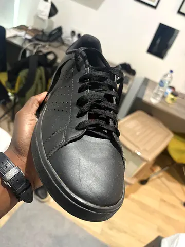 Black casual sneakers - lightly used, size unspecified