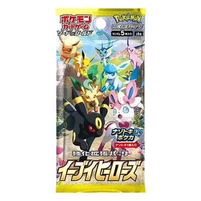 Pokemon TCG Japanese Eevee Heroes 5 Cards Booster Pack Factory Sealed