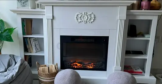 Fireplace and tv unit