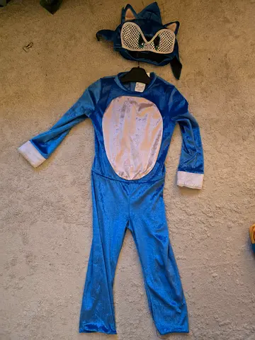 Kids sonic halloween costume age 3 to 4