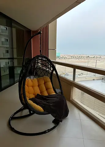 Hanging Rattan Egg Chair with Stand and Cushion