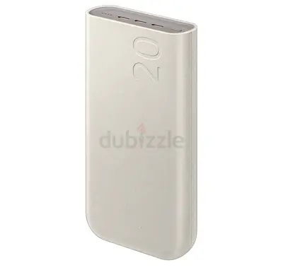 Samsung 20000mAh 45W Battery Pack with Three Type C Ports, Beige