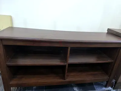Wood TV Stand / Entertainment Unit - Dark Brown, Good Condition