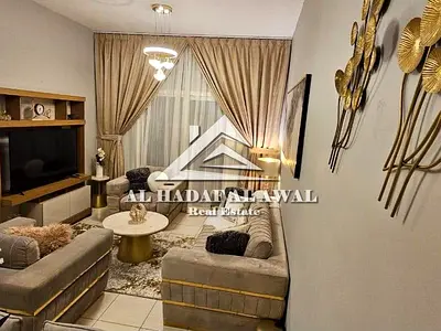 Available from the 15th: 2-bedroom apartment with a living room in Al Rose Tower, Al Khan, Sharjah.