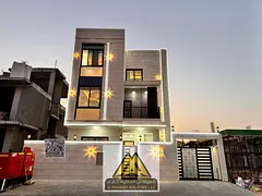 Modern villa in Al Zahya 2, Ajman: 6 master bedrooms, private pool and roof lounge. AED 130K, 6 paym