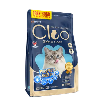 Cleo Skin and Coat Care Cat Food- Special Care Cat Food Skin & Coat 1Kg