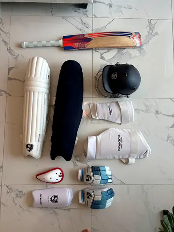 Cricket Kit - Bat, Pads, Gloves, Helmet, Kit Bag