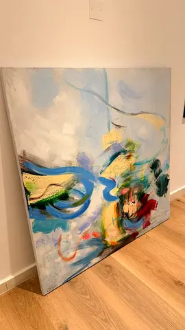 Large Abstract Canvas Painting - Contemporary Acrylic Artwork