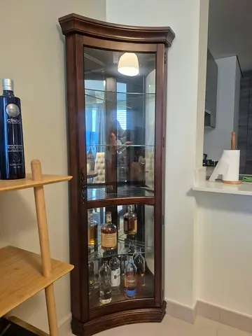 wooden corner cabinet